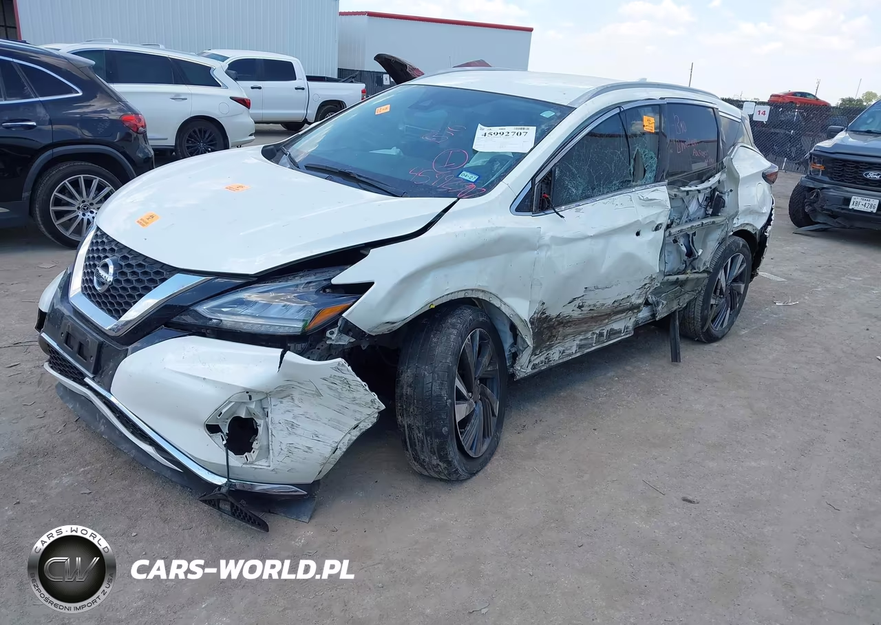 2022 Nissan Murano Sl Fwd VIN:5N1AZ2CJ1NC129392 - 2