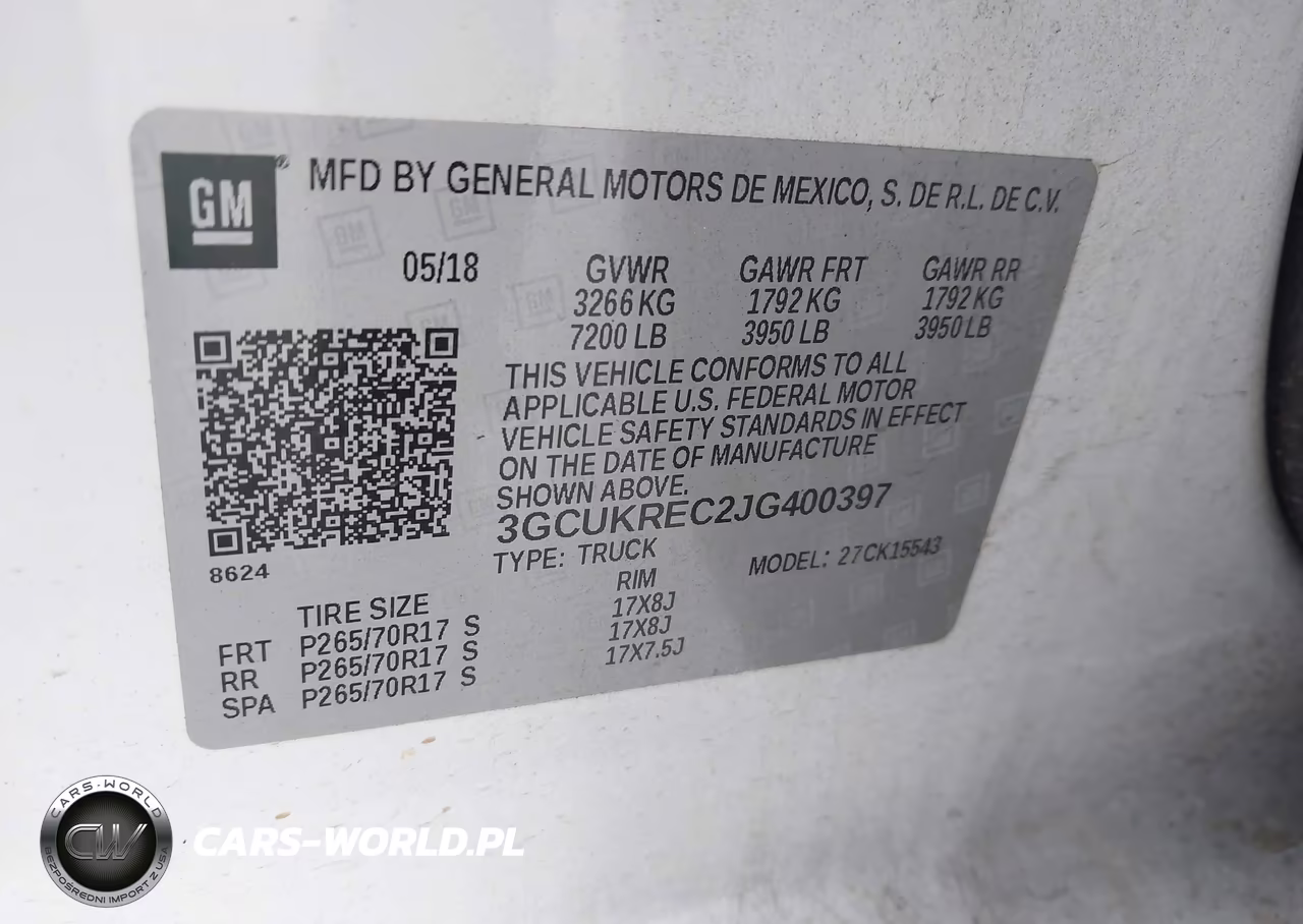 2018 Chevrolet Silverado 1500 1Lt VIN:3GCUKREC2JG400397 - 9