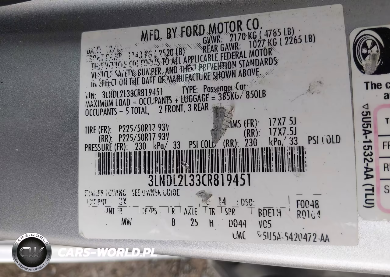2012 Lincoln Mkz Hybrid VIN:3LNDL2L33CR819451 - 9