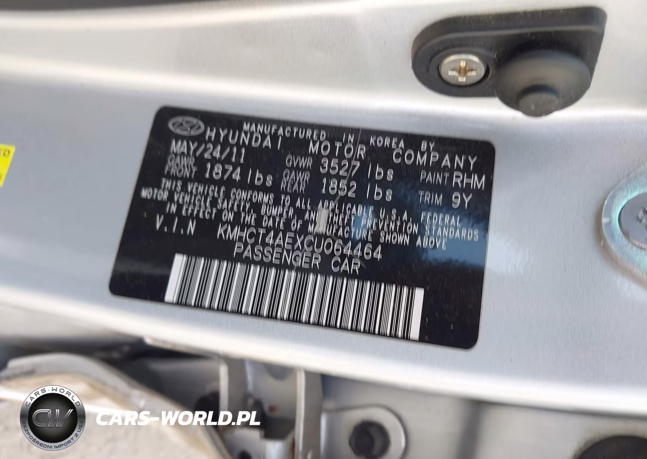2012 Hyundai Accent Gls VIN:KMHCT4AEXCU064464 - 9