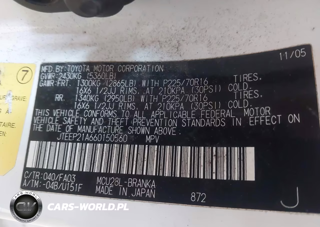2006 Toyota Highlander V6 VIN:JTEEP21A660150560 - 9