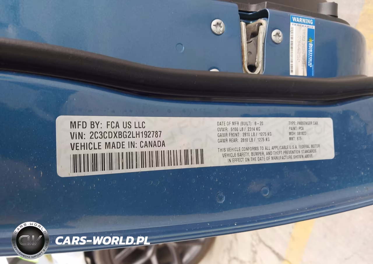 2020 Dodge Charger Sxt Rwd VIN:2C3CDXBG2LH192787 - 9