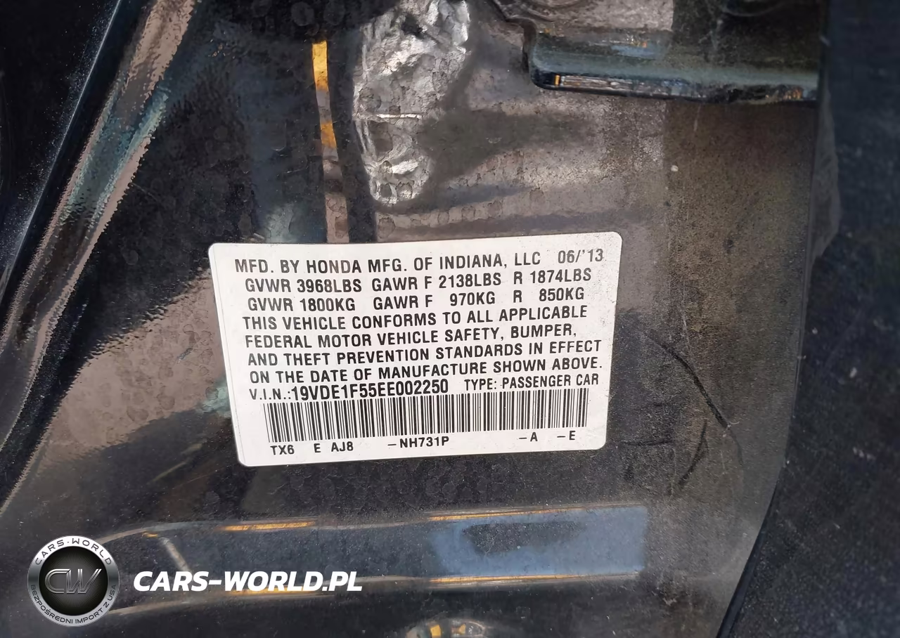 2014 Acura Ilx 2.0L VIN:19VDE1F55EE002250 - 9