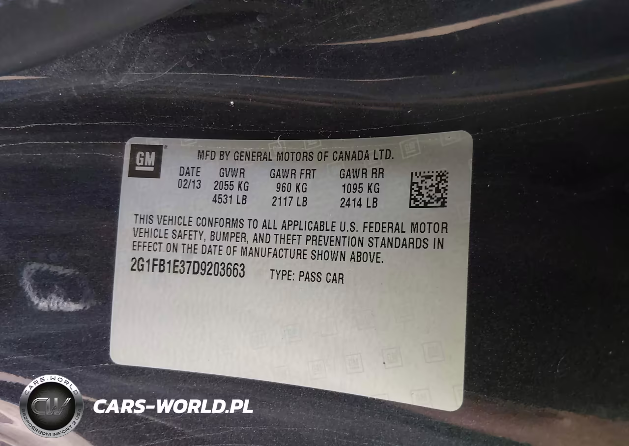 2013 Chevrolet Camaro 1Lt VIN:2G1FB1E37D9203663 - 9