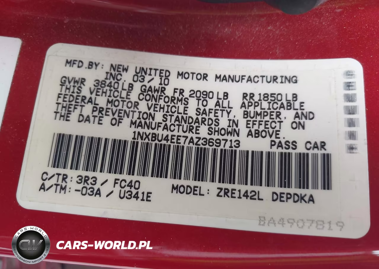 2010 Toyota Corolla Le VIN:1NXBU4EE7AZ369713 - 9