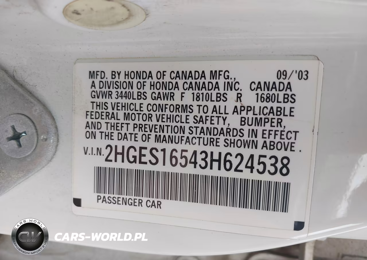 2003 Honda Civic Lx VIN:2HGES16543H624538 - 9