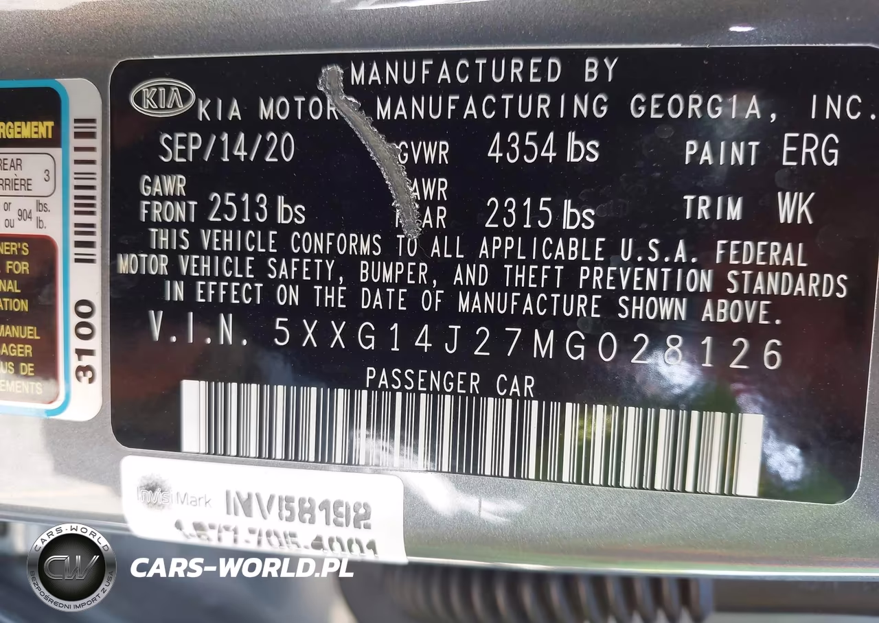 2021 Kia K5 Lxs VIN:5XXG14J27MG028126 - 9