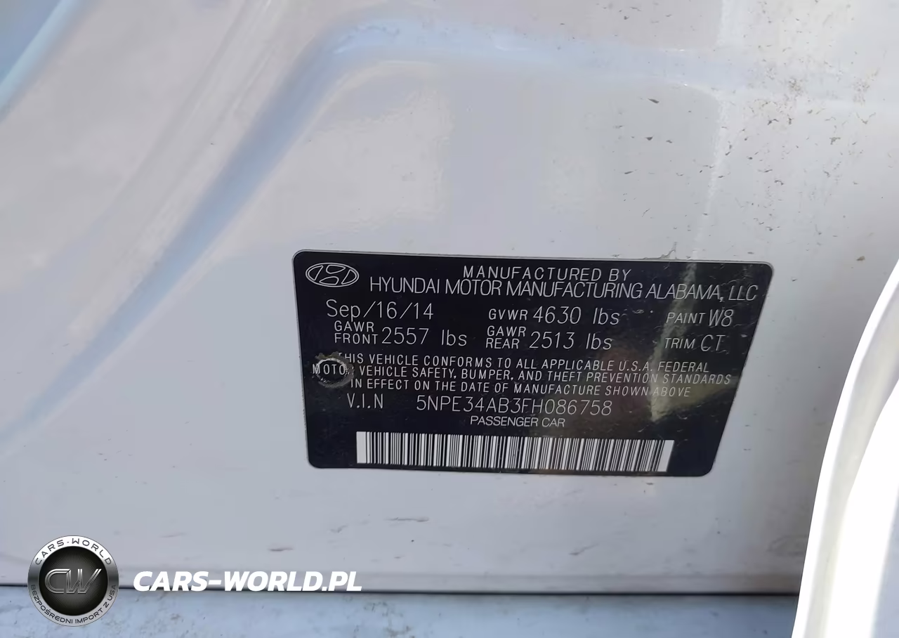 2015 Hyundai Sonata Sport 2.0T VIN:5NPE34AB3FH086758 - 9