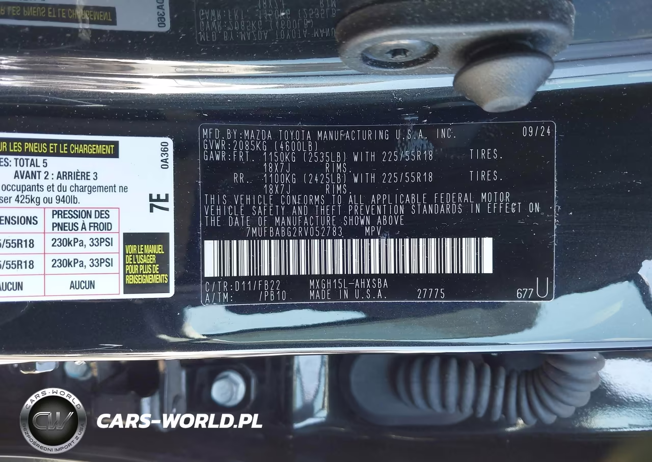 2024 Toyota Corolla Cross Hybrid Nightshade Edition VIN:7MUFBABG2RV052783 - 9