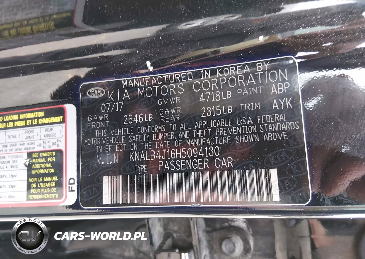 2017 Kia Cadenza Premium VIN:KNALB4J16H5094130 - 9