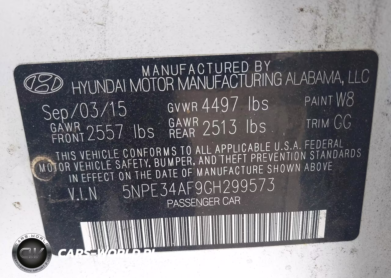2016 Hyundai Sonata Sport VIN:5NPE34AF9GH299573 - 9