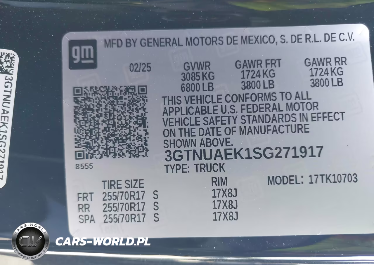 2025 GMC Sierra 1500 4Wd Standard Box Pro VIN:3GTNUAEK1SG271917 - 9