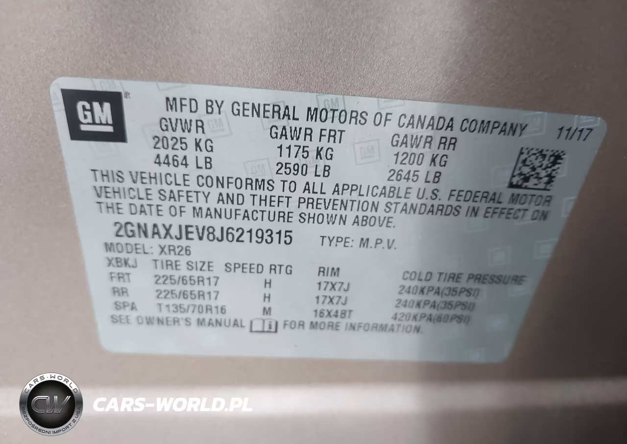 2018 Chevrolet Equinox Lt VIN:2GNAXJEV8J6219315 - 9