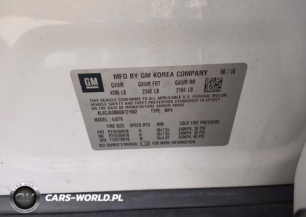 2016 Buick Encore VIN:KL4CJASB6GB721902 - 9