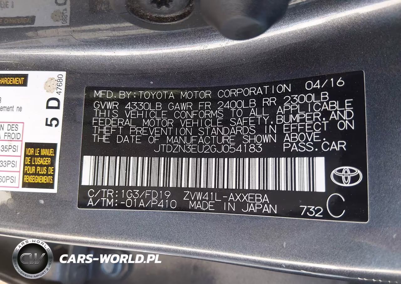 2016 Toyota Prius V Three VIN:JTDZN3EU2GJ054183 - 9