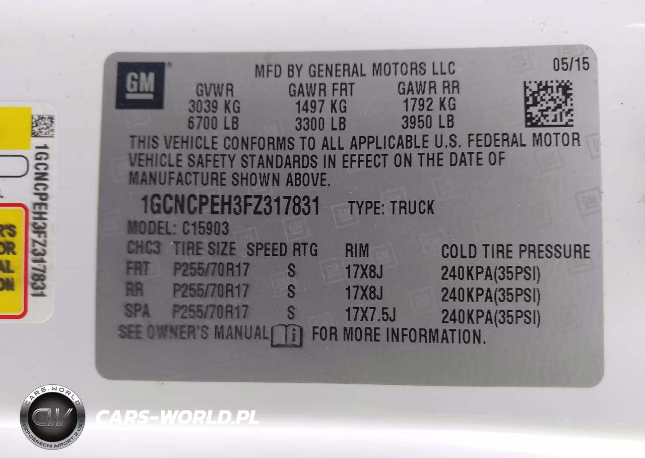 2015 Chevrolet Silverado 1500 Ls VIN:1GCNCPEH3FZ317831 - 9