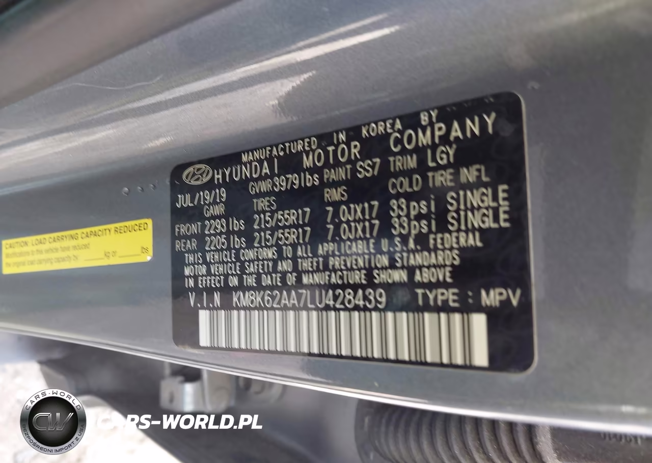 2020 Hyundai Kona Sel Plus VIN:KM8K62AA7LU428439 - 9