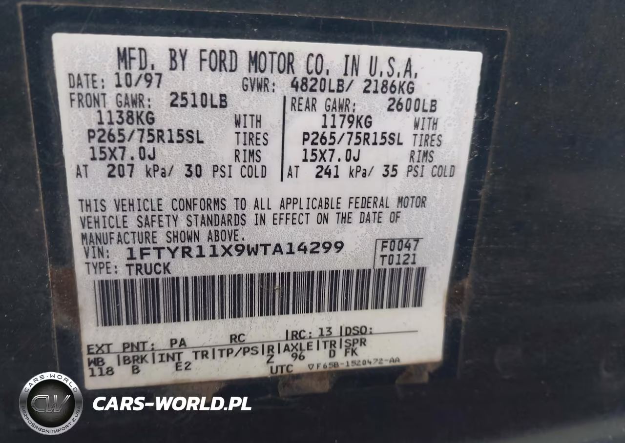1998 Ford Ranger Splash-Xl-Xlt VIN:1FTYR11X9WTA14299 - 9