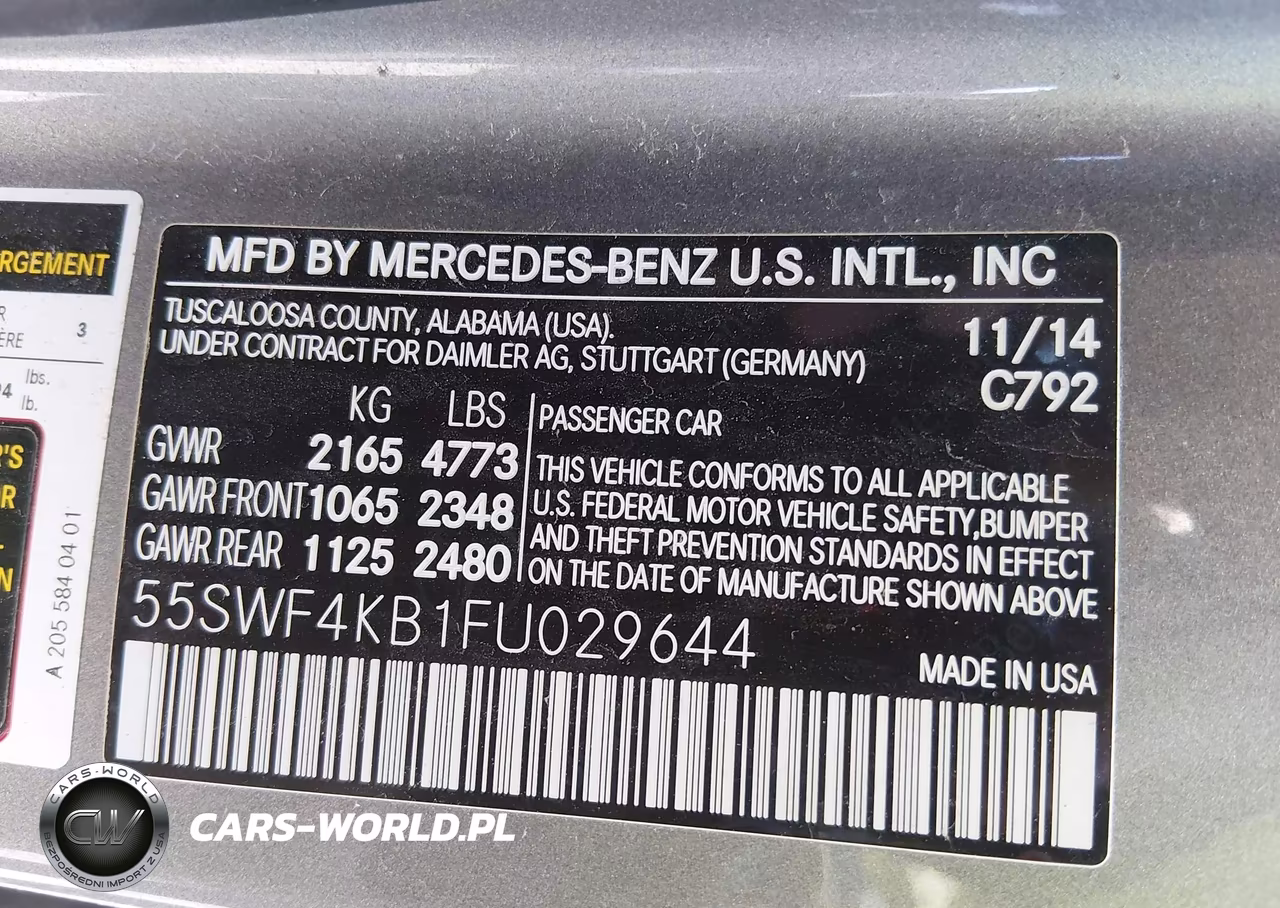 2015 Mercedes-Benz C 300 Sport 4Matic VIN:55SWF4KB1FU029644 - 9