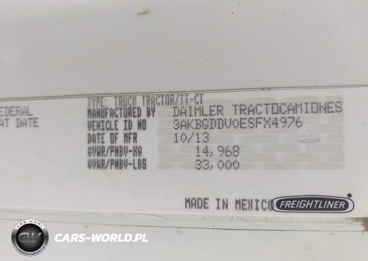 2014 Freightliner Cascadia 125 VIN:3AKBGDDV0ESFX4976 - 8