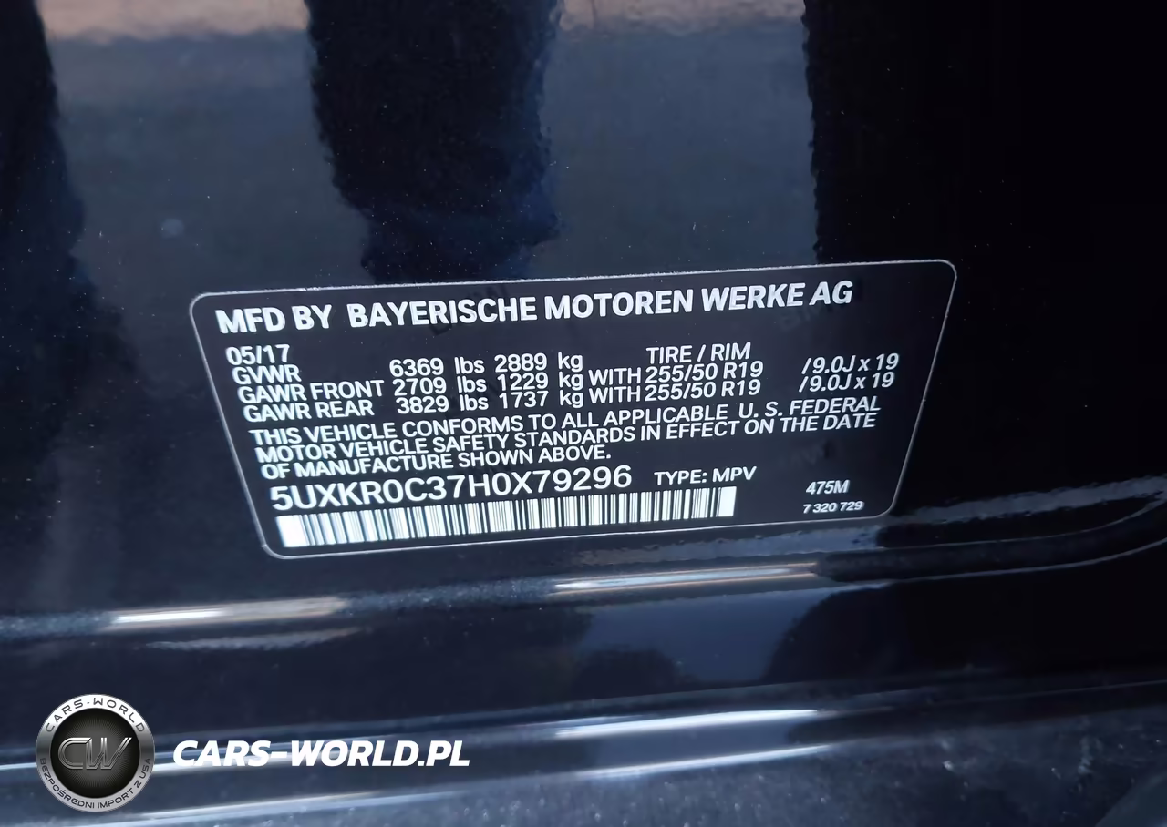2017 BMW X5 xDrive35I VIN:5UXKR0C37H0X79296 - 9