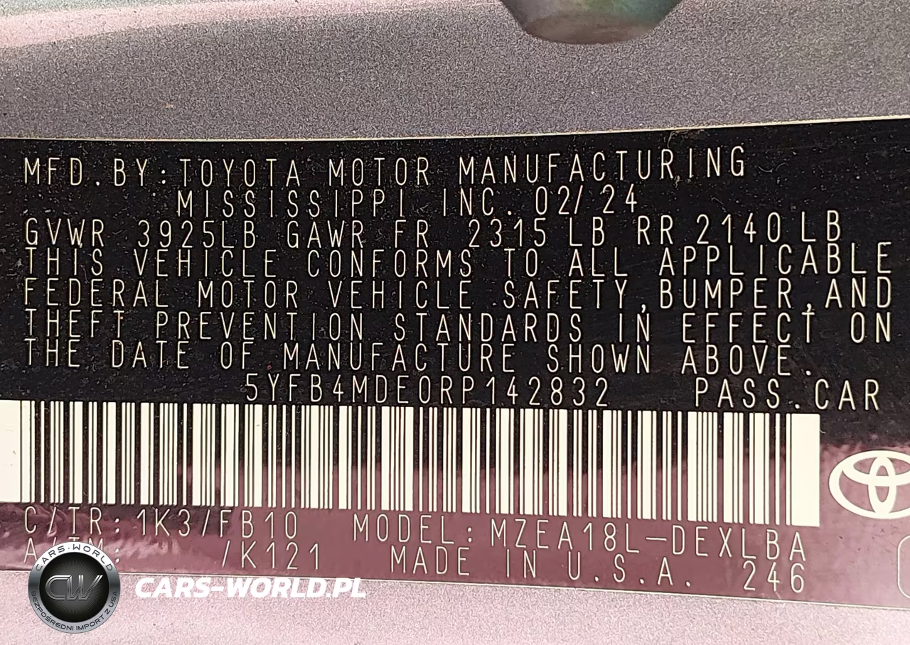 2024 Toyota Corolla Le VIN:5YFB4MDE0RP142832 - 9