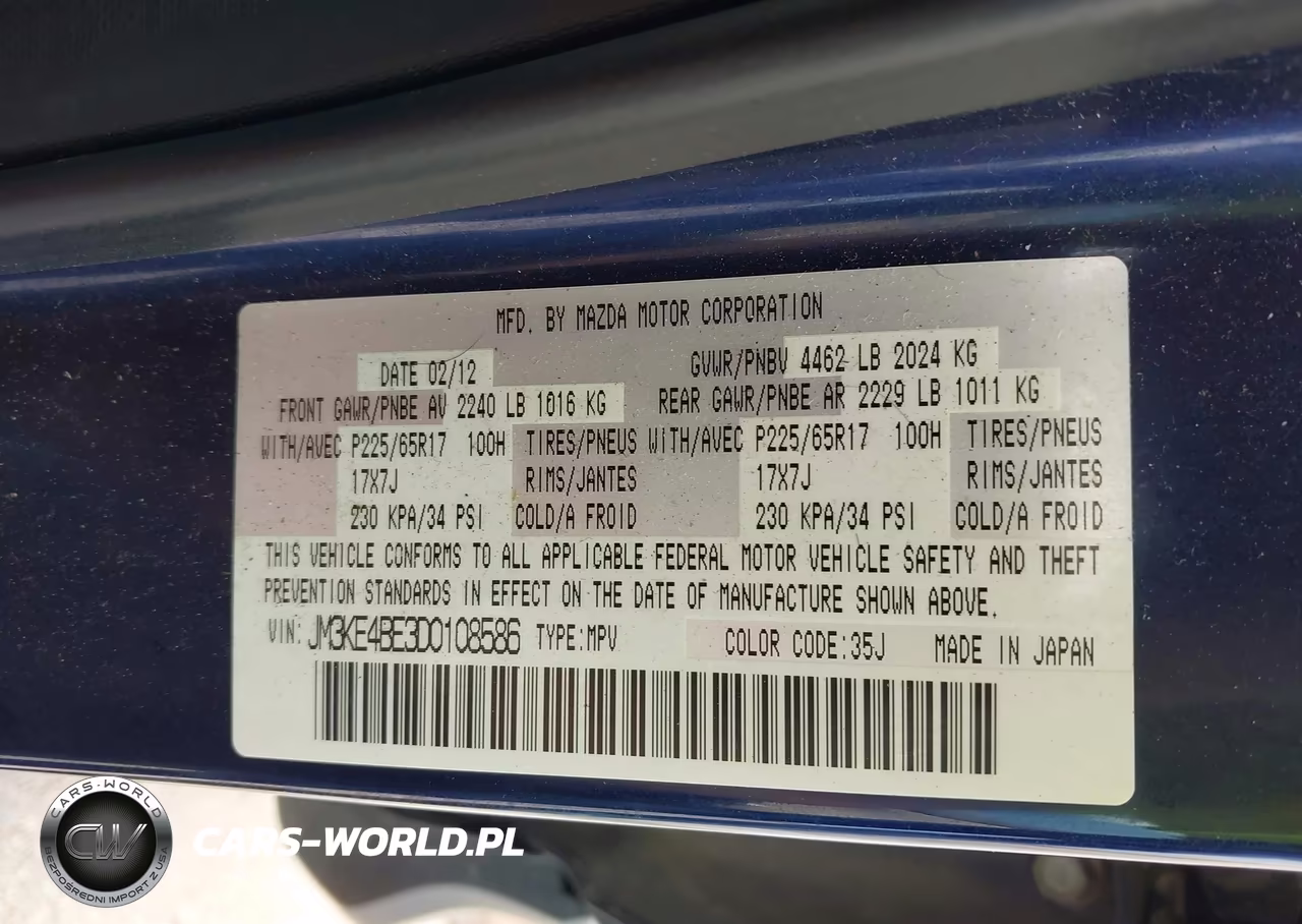 2013 Mazda Cx-5 Sport VIN:JM3KE4BE3D0108586 - 9