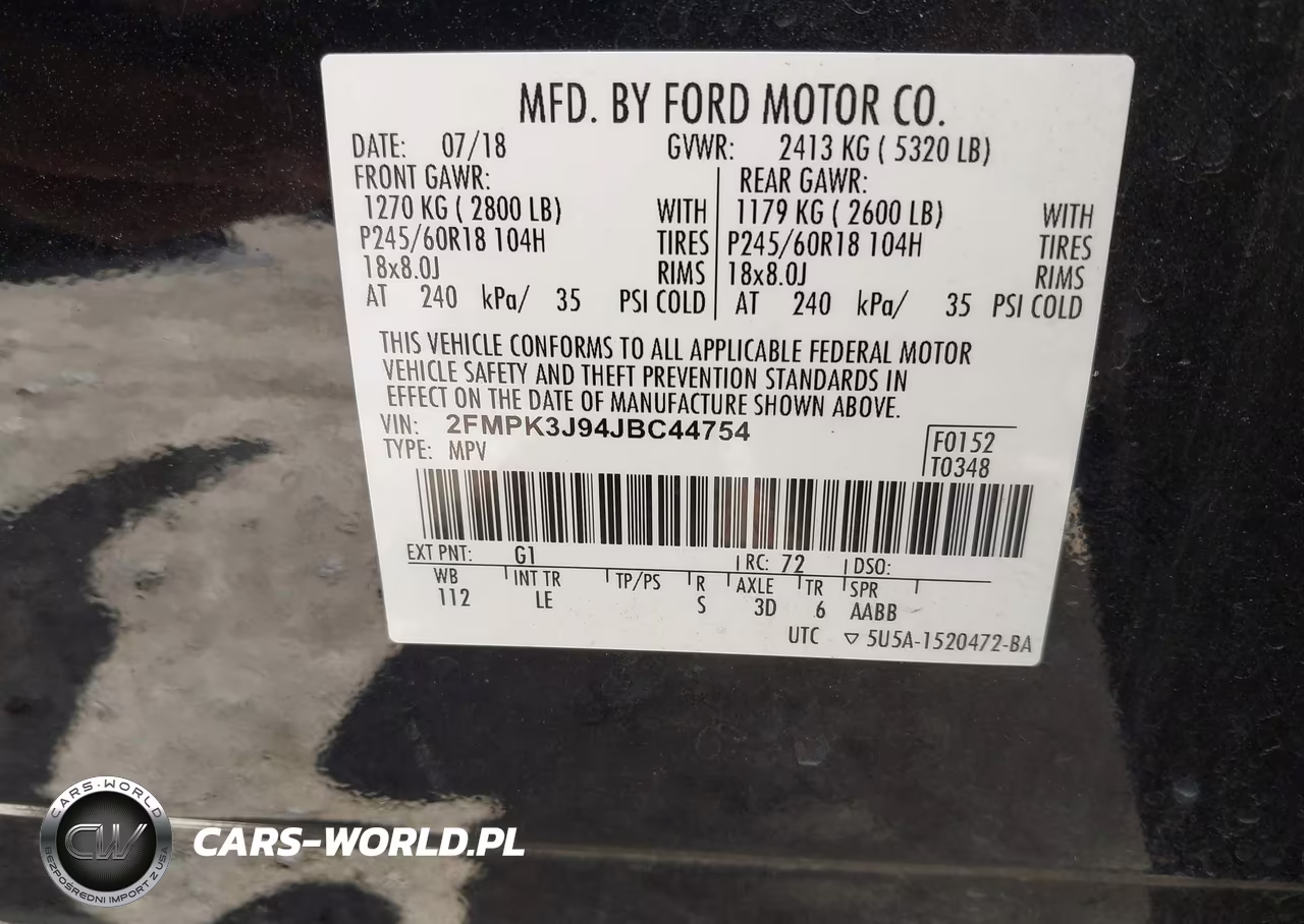 2018 Ford Edge Sel VIN:2FMPK3J94JBC44754 - 9