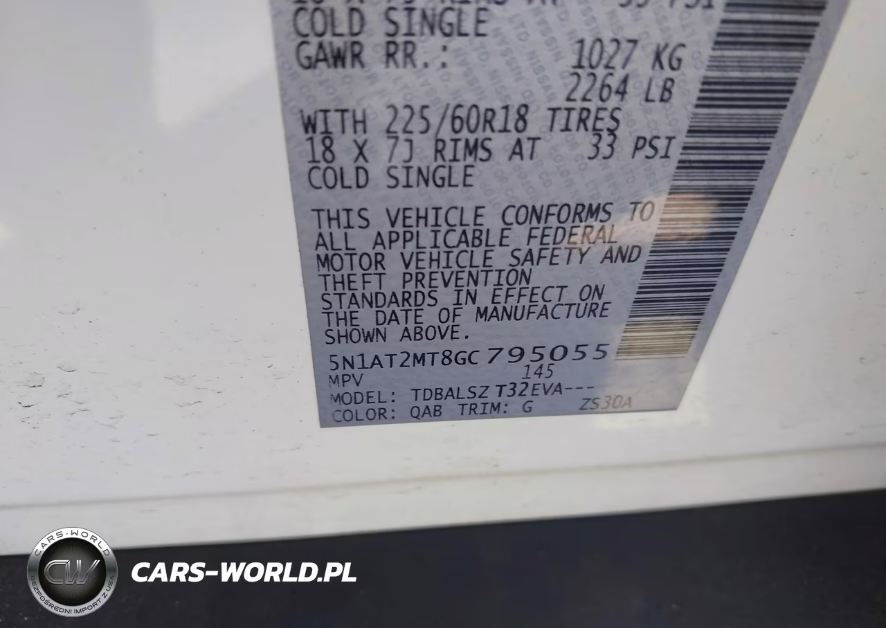 2016 Nissan Rogue Sl VIN:5N1AT2MT8GC795055 - 9