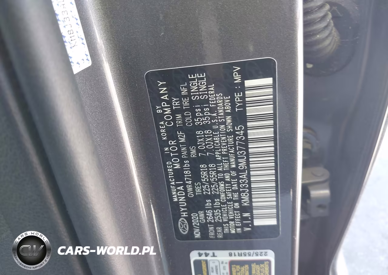 2021 Hyundai Tucson Ultimate VIN:KM8J33AL9MU377345 - 9