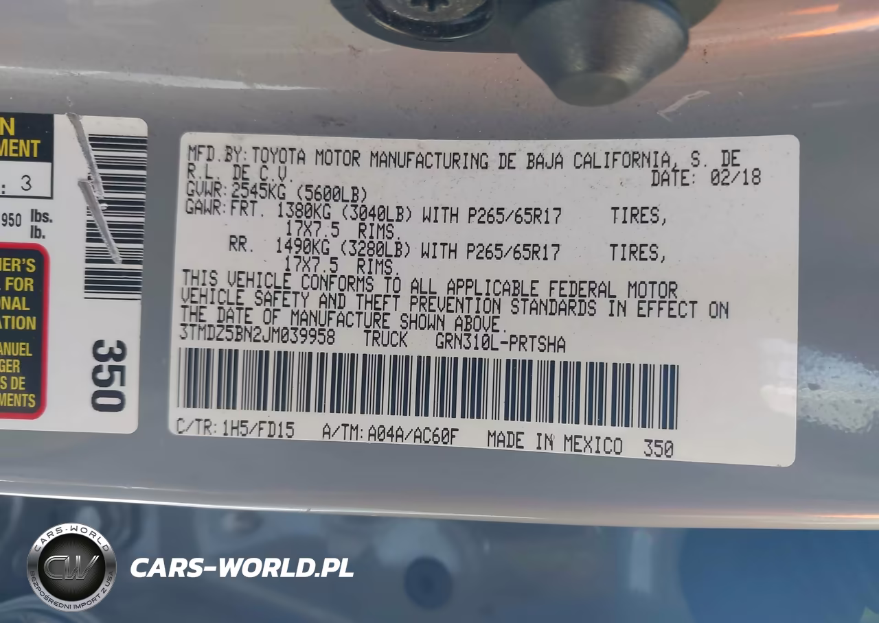 2018 Toyota Tacoma Trd Sport VIN:3TMDZ5BN2JM039958 - 9
