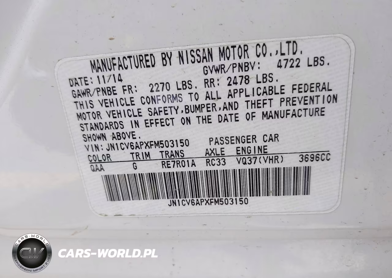 2015 Infiniti Q40 VIN:JN1CV6APXFM503150 - 9