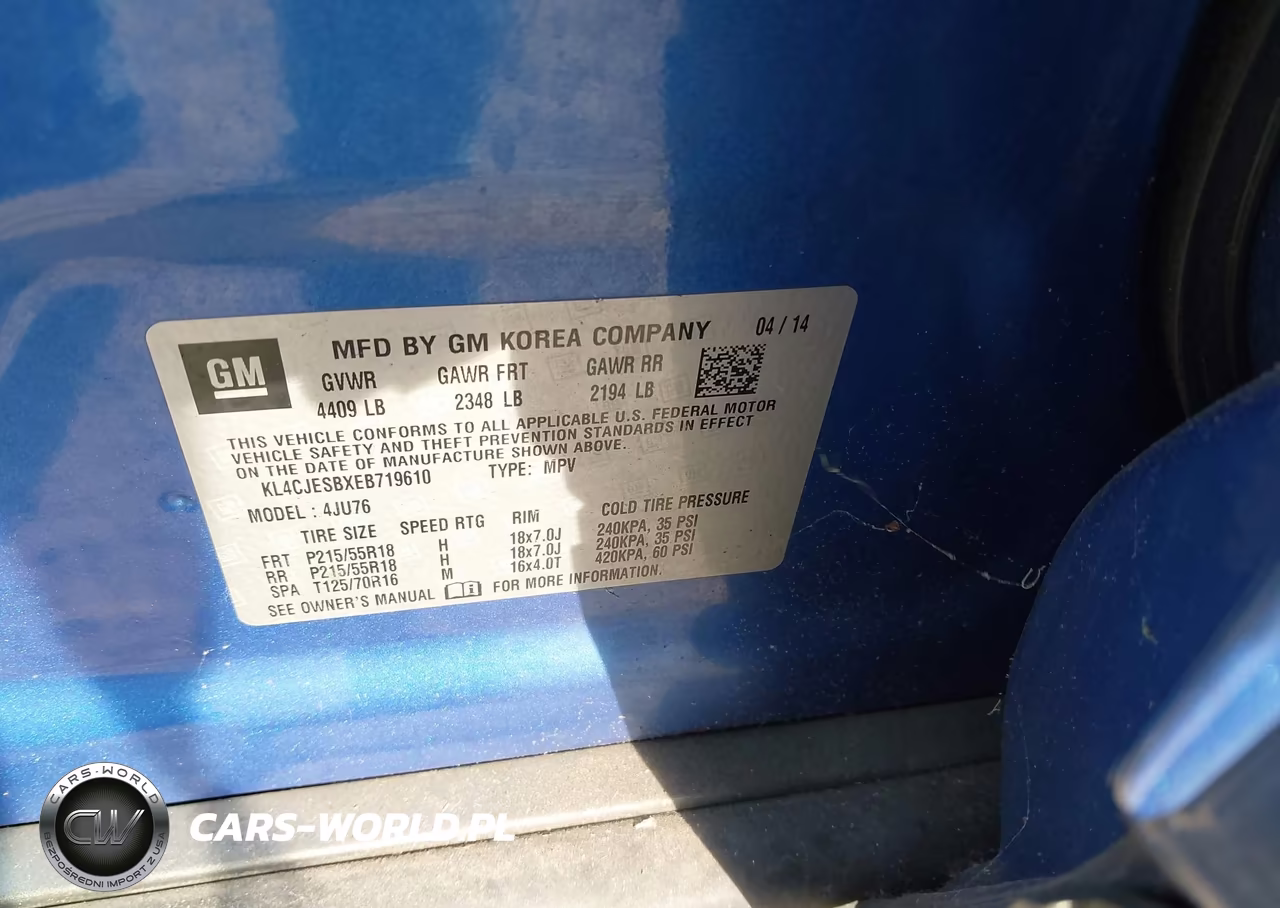 2014 Buick Encore VIN:KL4CJESBXEB719610 - 9