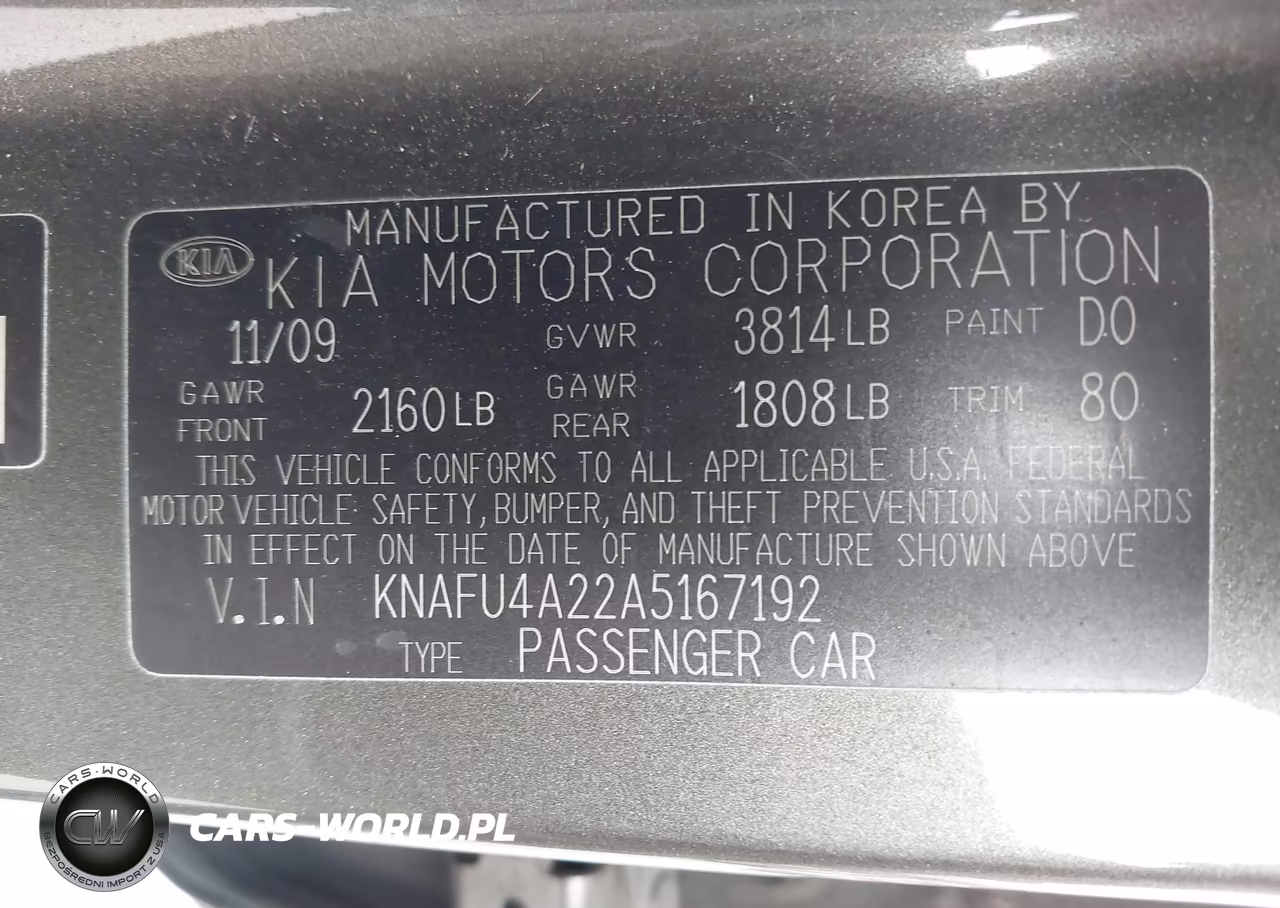 2010 Kia Forte Ex VIN:KNAFU4A22A5167192 - 9