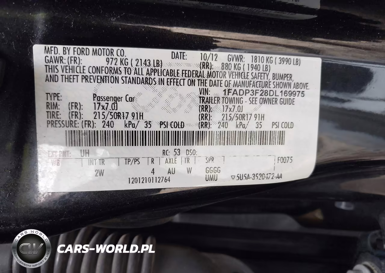 2013 Ford Focus Se VIN:1FADP3F28DL169975 - 9