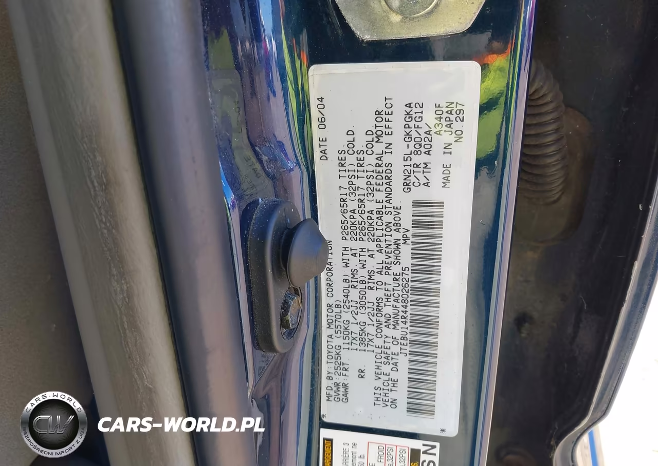 2004 Toyota 4Runner Sr5 V6 VIN:JTEBU14R448026275 - 9