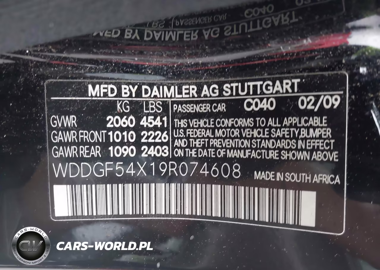 2009 Mercedes-Benz C 300 3.0L Luxury-Sport VIN:WDDGF54X19R074608 - 9