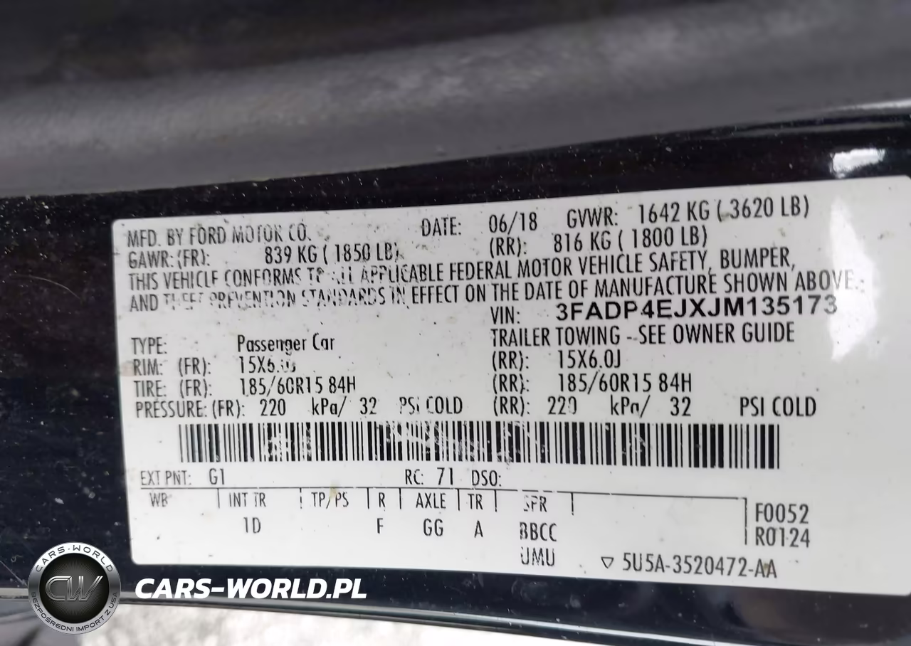 2018 Ford Fiesta Se VIN:3FADP4EJXJM135173 - 9