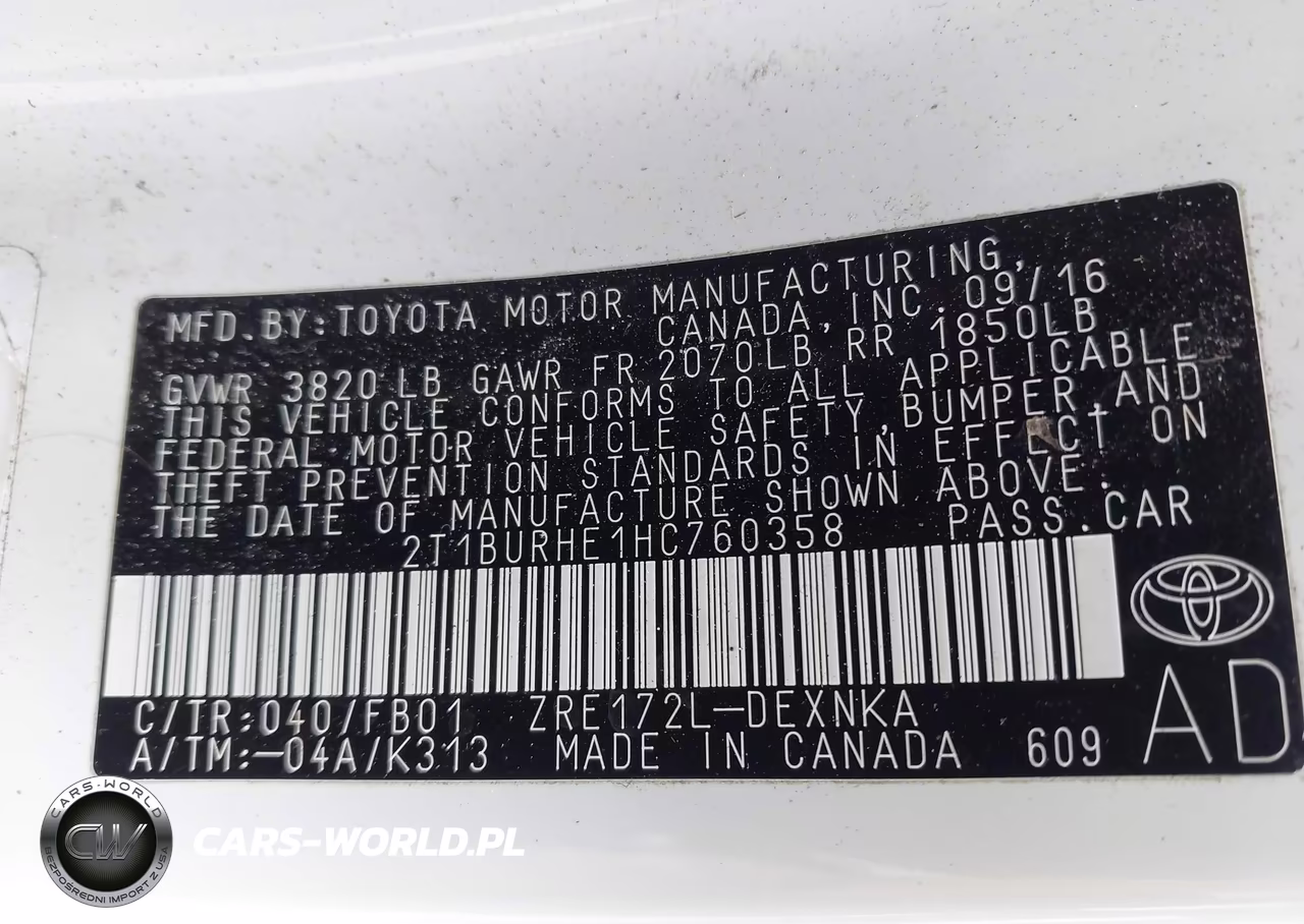 2017 Toyota Corolla Le VIN:2T1BURHE1HC760358 - 9