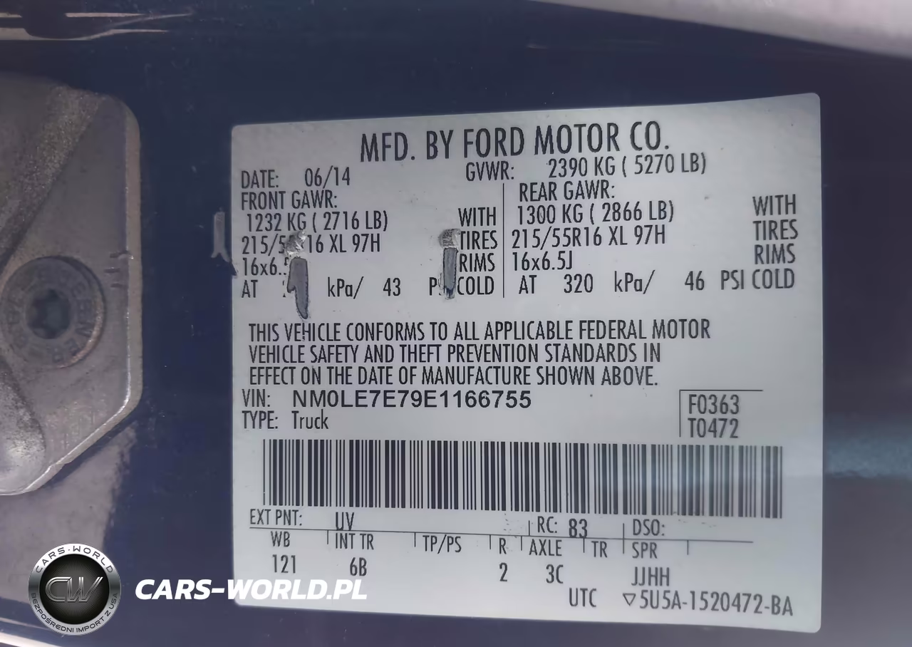 2014 Ford Transit Connect Xl VIN:NM0LE7E79E1166755 - 9