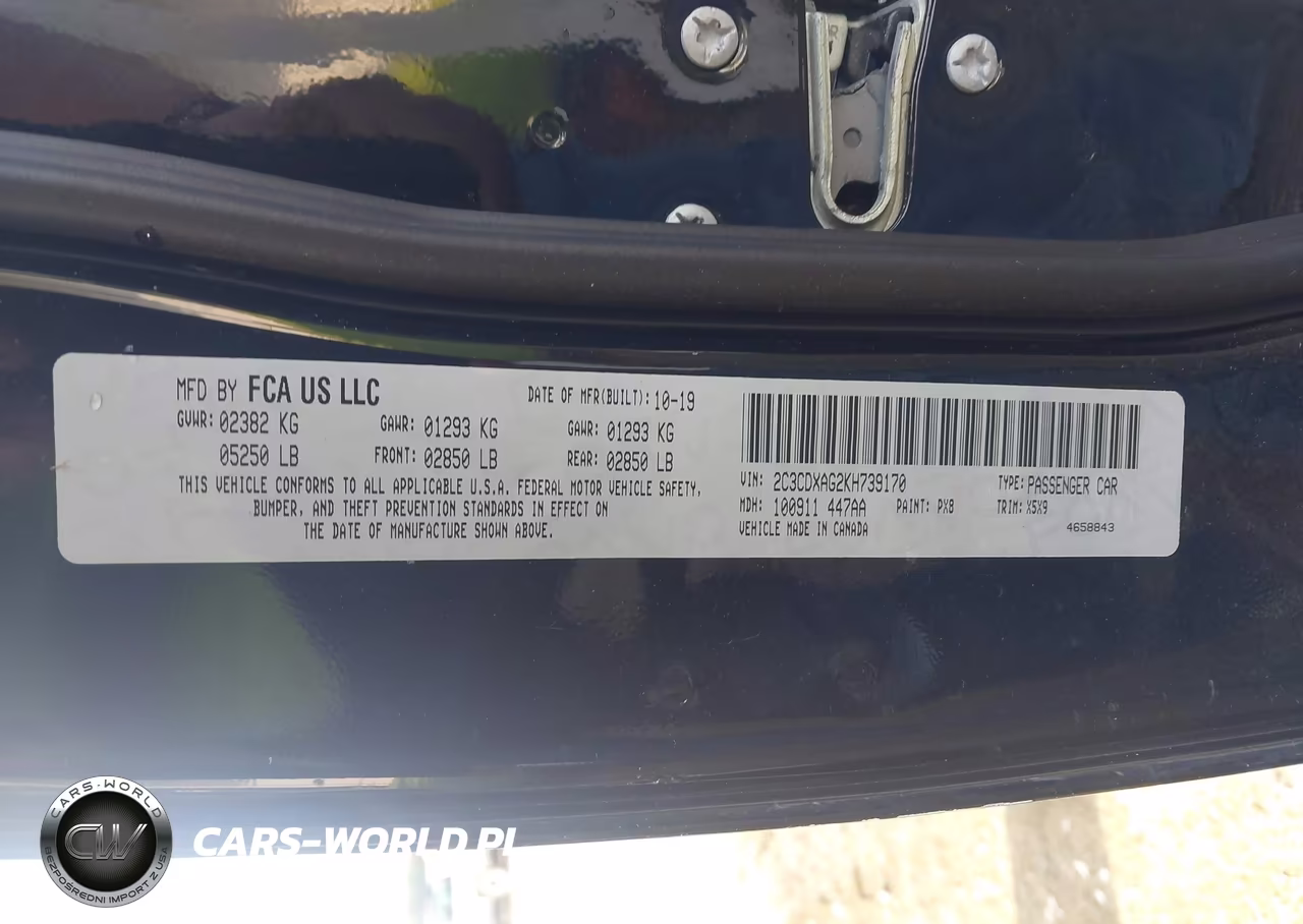 2019 Dodge Charger Police Rwd VIN:2C3CDXAG2KH739170 - 9