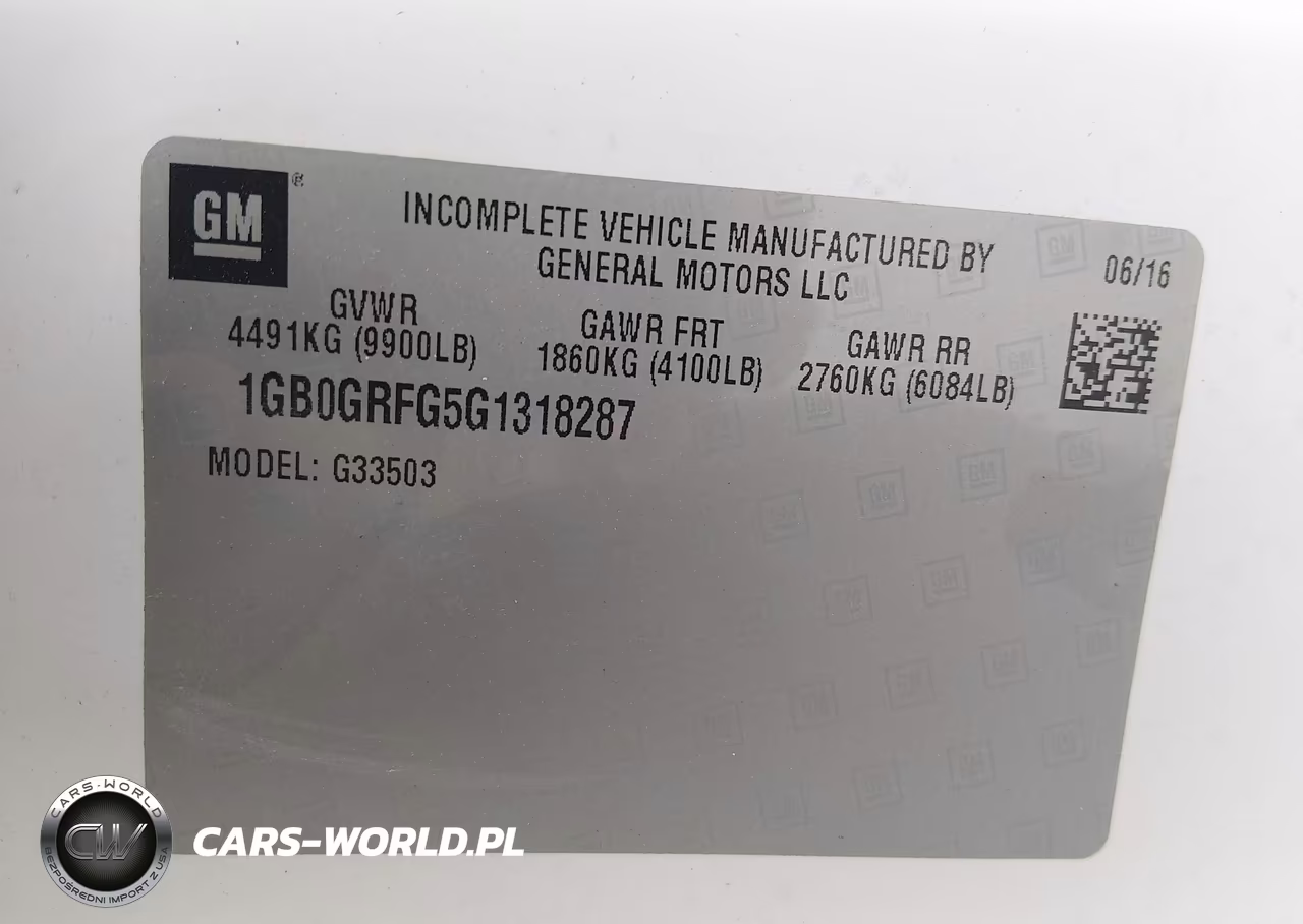 2016 Chevrolet Express Cutaway 3500 VIN:1GB0GRFG5G1318287 - 9