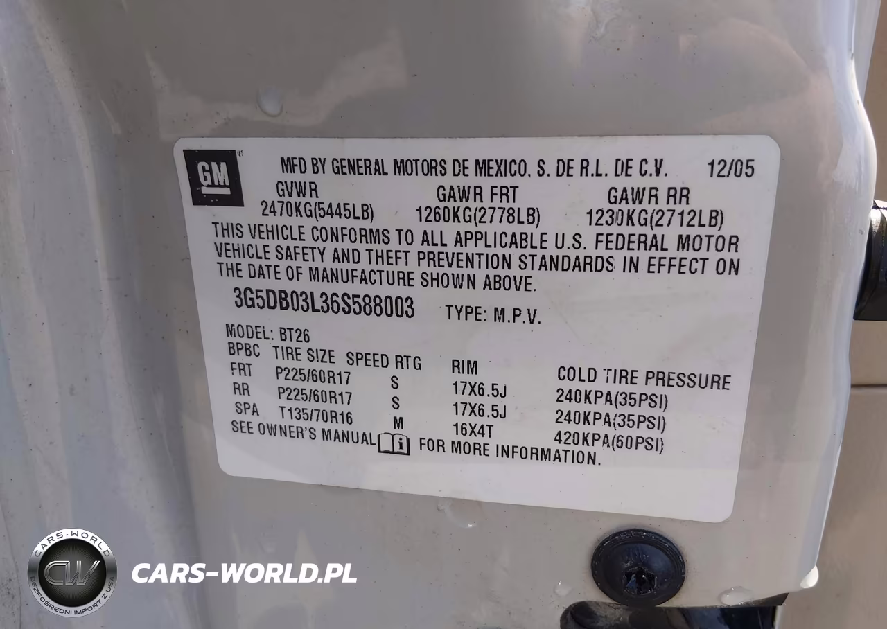 2006 Buick Rendezvous Cx VIN:3G5DB03L36S588003 - 9