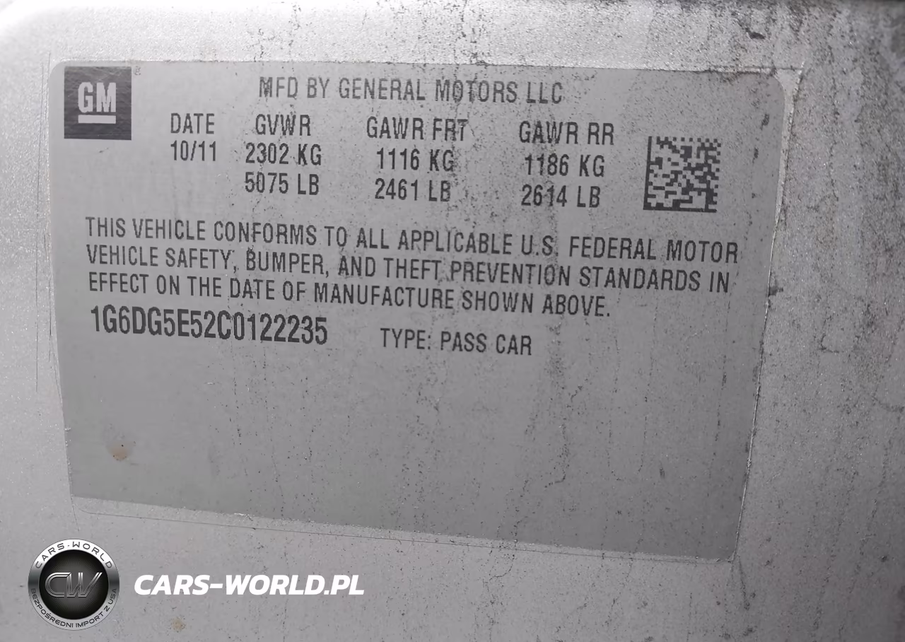2012 Cadillac Cts Luxury VIN:1G6DG5E52C0122235 - 9