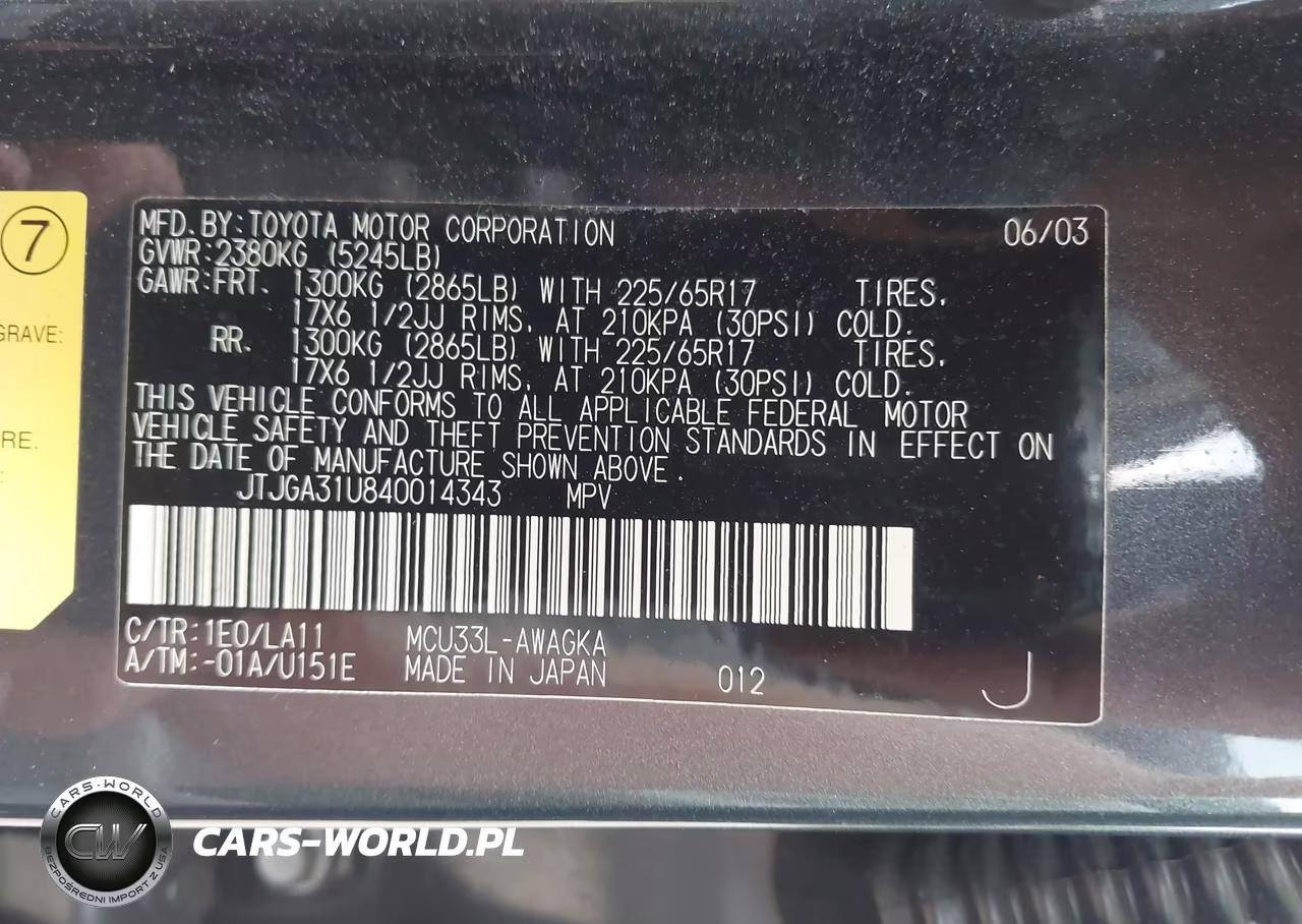 2004 Lexus Rx 330 VIN:JTJGA31U840014343 - 9