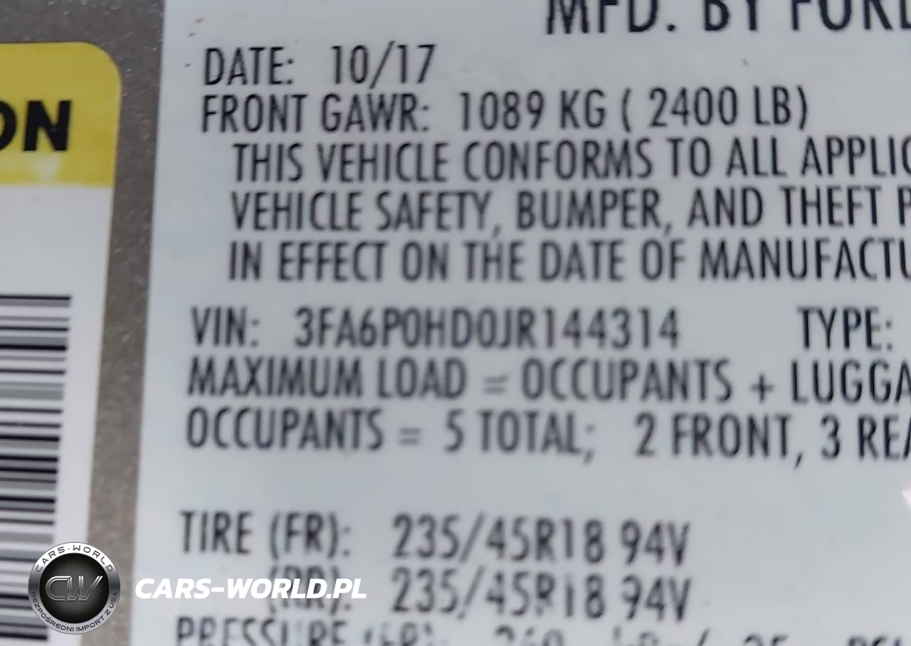 2018 Ford Fusion Se VIN:3FA6P0HD0JR144314 - 9
