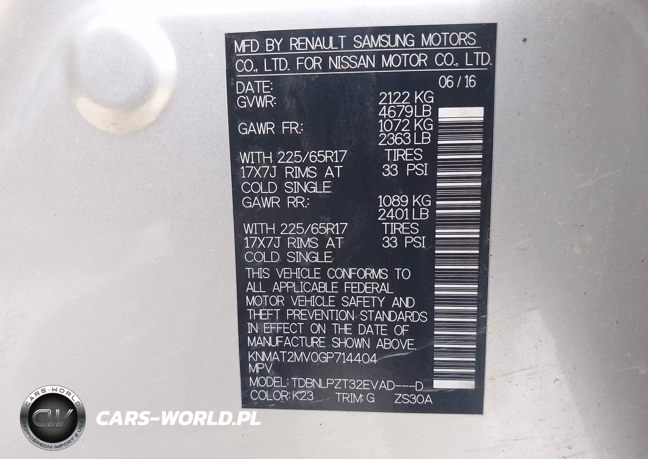 2016 Nissan Rogue S VIN:KNMAT2MV0GP714404 - 9