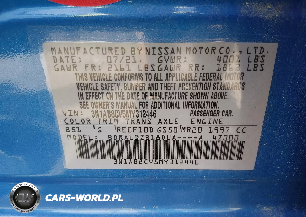 2021 Nissan Sentra Sv Xtronic Cvt VIN:3N1AB8CV5MY312446 - 9