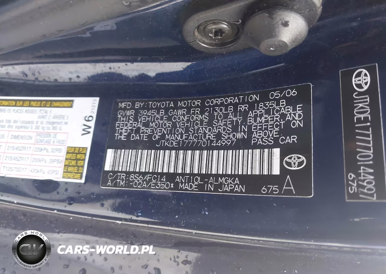 2007 Scion Tc VIN:JTKDE177770144997 - 9