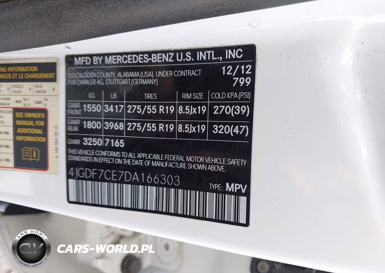 2013 Mercedes-Benz Gl 450 4Matic VIN:4JGDF7CE7DA166303 - 9